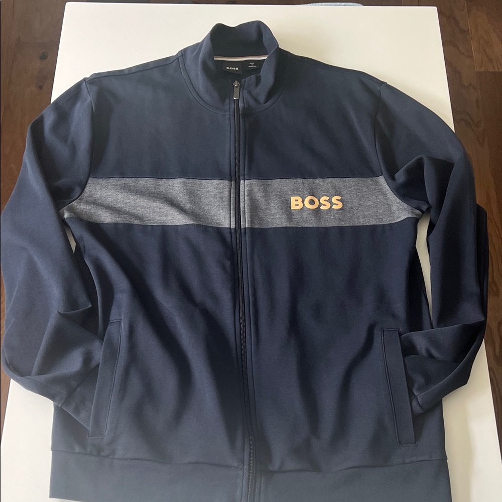 Boss Dark Blue and Gray Tracksuit - Picture 5 of 11